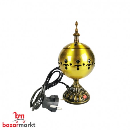 مبخرة كهربائية لون خشبي دائرية
