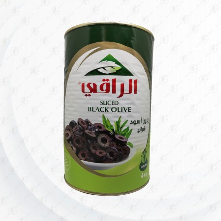 زيتون أسود شرائح الراقي 4000/2000 غرام