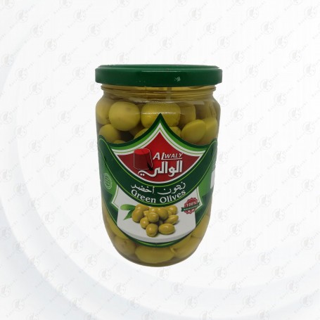 Grüne Oliven Alwaly 650/400Gr
