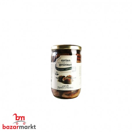 مكدوس بااذنجان بزيت الزيتون سيريان غورميه 600 غرام