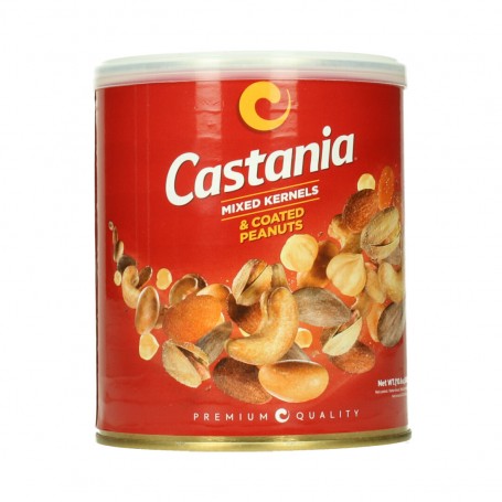 Mixed Kernles + coated Peanuts  Castania 300Gr