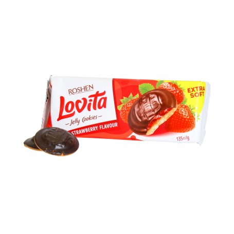 Cookies  Erdbeere flavour Roshen 135Gr