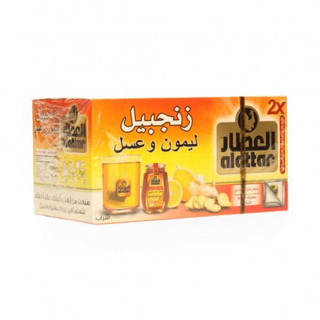 زهورات زنجبيل وليمون وعسل العطار 20 ظرف