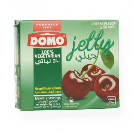 Gelatin Dessert Cherry flavour Domo   80Gr