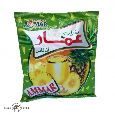 مسحوق العصير بطعم الأناناس عمار 650 غرام