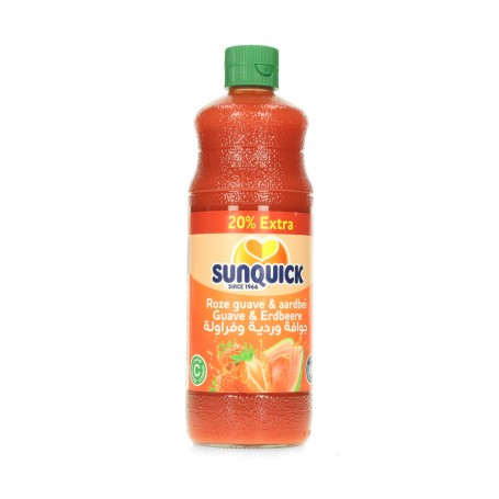 Guavesaft Domty und Erdbeere SunQuick 700 Ml
