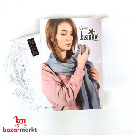 Schal Jasmin Weiß