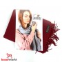شال ياسمين لون خمري Nr.8