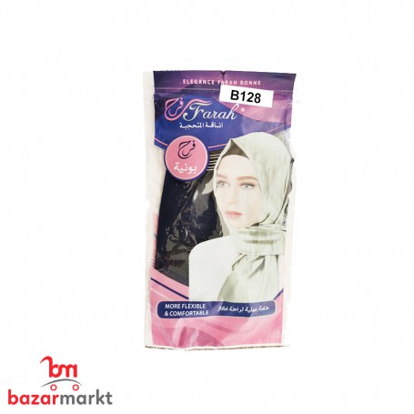 قمطة بونيه حجاب الفرح B128 كحلي