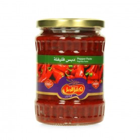 Zerkleinerte rote Paprika hot  IKLEEL ALGABAL550Gr