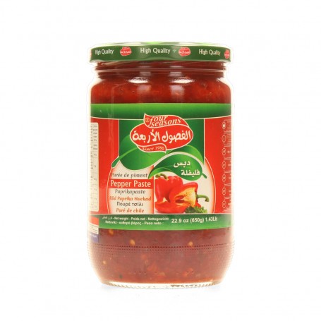 Zerkleinerte rote Paprika Four Seasons 625Gr