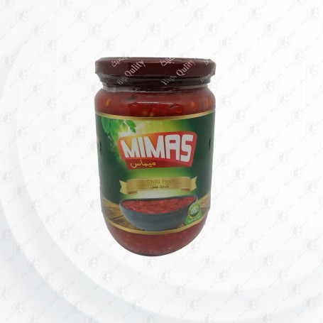 Zerkleinerte rote Paprika Mimas 660Gr