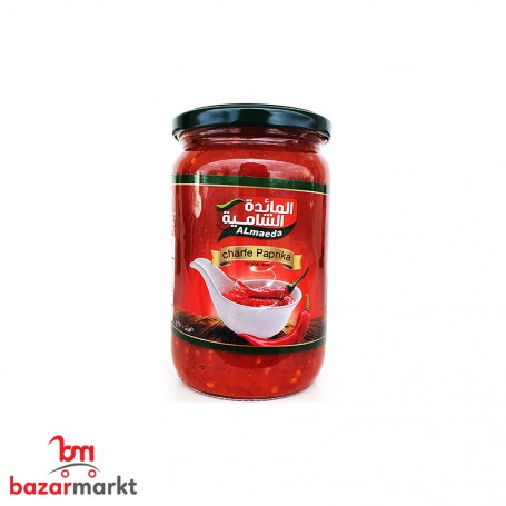 Zerkleinerte rote Paprika Almaeda 660Gr