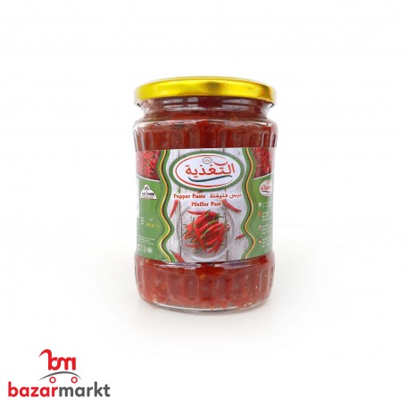 Zerkleinerte rote Paprika Al Taghziah 550Gr
