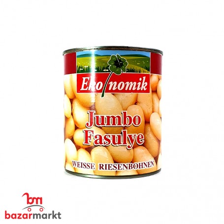 فاصولية بيضاء عريضة إيكونوميك 850غرام /مسلوق/