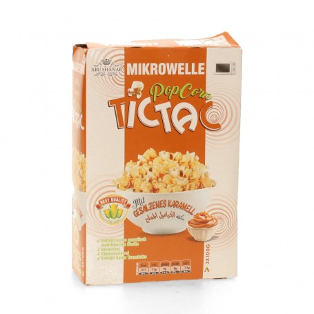 Mikrowelle mit Caramel Popcorn Tic Tac 300Gr
