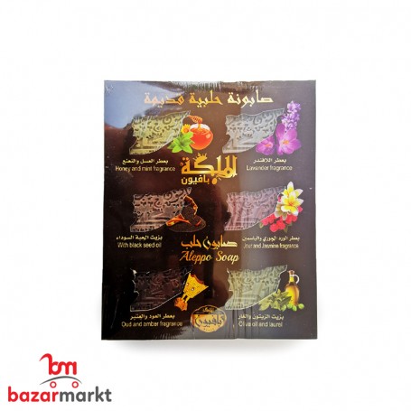صابون غار معطر خريطة  الملكة 6 قطع