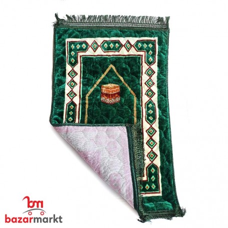 سجادة صلاة مبطنة / لون أخضر /