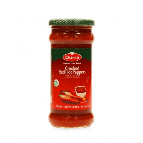 Zerkleinerte rote Paprika Durra 370Gr