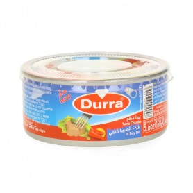 Thunfischstücke in reinem Sojaöl Hot Durra 160Gr