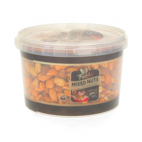 Roasted mixed nuts with a spicy taste AlFakhr 900GR