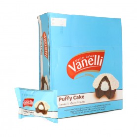 Milky cream  filed cocoa cake  with coconut coated Vaneli 24st