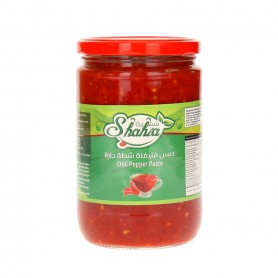 scharf Zerkleinerte rote Paprika Shahia 660Gr