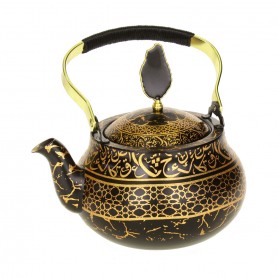 Decorated high teapot, 1.5-liter capacity