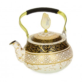 Decorated high teapot, 1.5-liter capacity