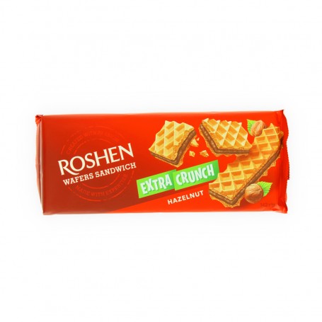 Kekse wafers sandwish Haselnuss  Roshen 142Gr