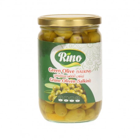 Grüne Oliven Salkini Rino 600Gr