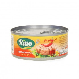 Thunfischstücke in reinem Sojaöl Hot Rino 160 Gr