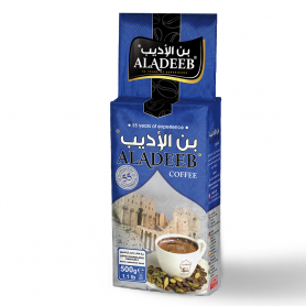 قهوة مع هال أكسترا  غامق الأديب 500غرام /أزرق
