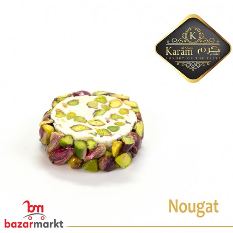 Nougat Weiß Rund Karam Alsham 500 Gr