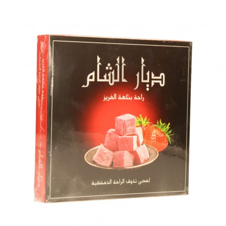راحة الحلقوم بطعم الفريز ديار الشام 400 غرام