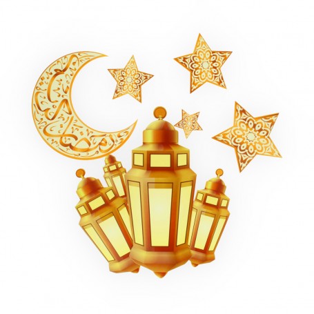 ستيكر حائط رمضان 9 قطع A