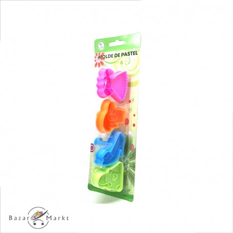 قوالب بيتيفور أربع قطع ملونات