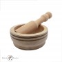 Wood Mortar and pestle