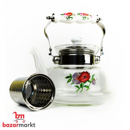 Glas Tee Krug 1000Ml Liter