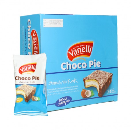 Kakaokuchen mit Kokosnuss und Marshmallows Vanelli 24 Stück