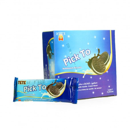 Cocoa biscuits filled with cream TETE 12 pieces