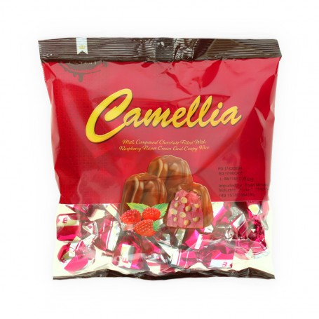Chocolate stuffed with milk chocolate cream flavored with berries Camellia 500Gr