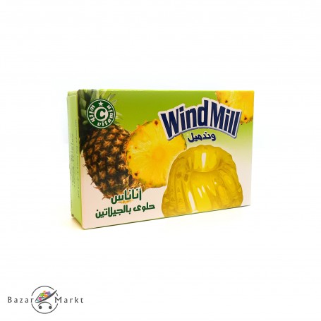 Gelatine Dessert Ananasgeschmack WindMill 85Gr
