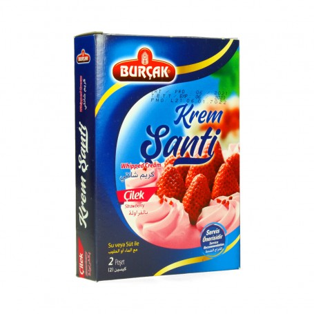whipped cream Strawberry  Burcak 150Gr