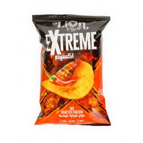 شيبس بطعم دجاج حار ليون 40غرام