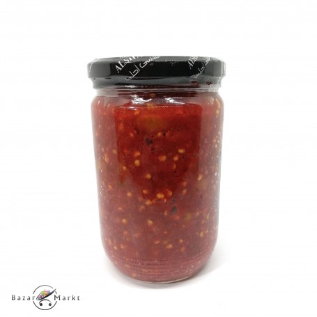 Green Olives in pepper Alshami 650Gr