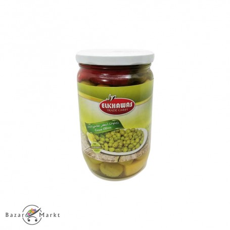 Grüne Oliven Elkhawas 660 Gr