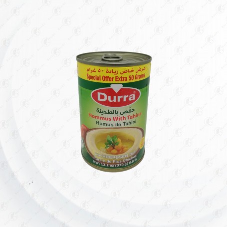 Gekochte kichererbsen mit Tahina Durra 370+50Gr