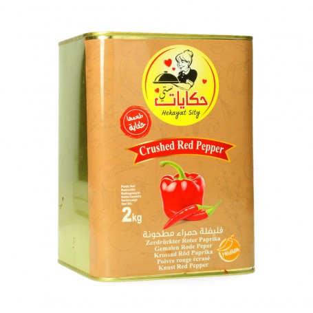 Zerkleinerte rote Paprika Hekyat 2000Gr