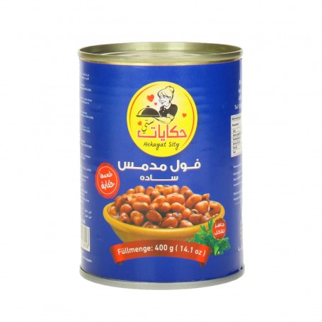 فول مدمس سادة حكايات 400غرام